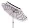 Ramona 9Ft Crank Umbrella in Black & White